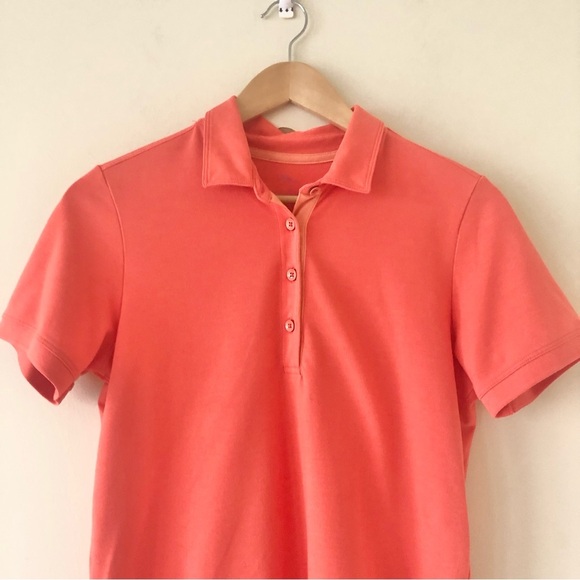 Women’s Tommy Bahama Orange Polo Shirt Size Medium - Picture 2 of 6
